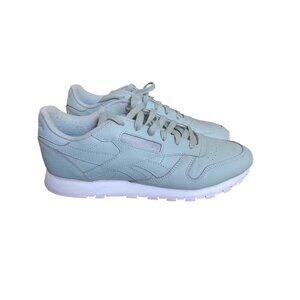 Reebok Classic Leather Shoes Womens Size 10 Green Leather Sneakers